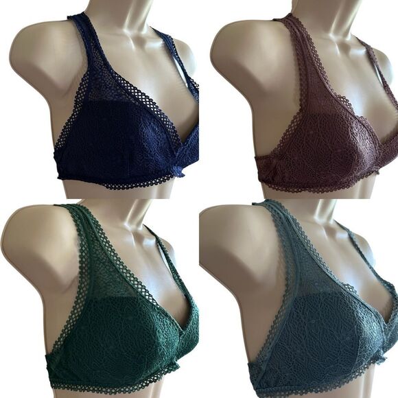 Victoria’s Secret Bralette ~ Set of 4 ~ pullover Racerback ~ lightly padded~ S,M - Picture 13 of 14